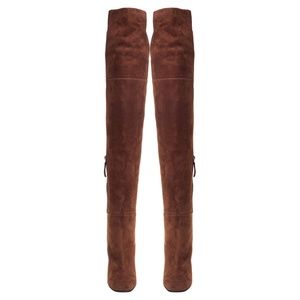 Giuseppe Zanotti Brown Suede Alabama Over The Knee Boots IT 40